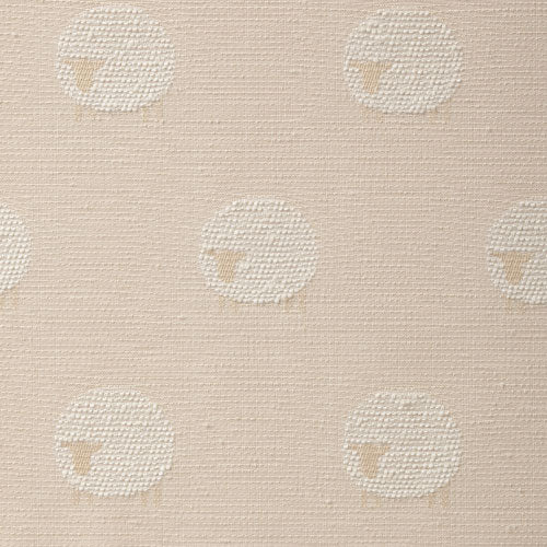 Sheep（シープ）アイボリーベージュの羊柄と織り