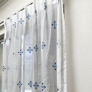 幅:85cm片開き(片側幅85cmが1枚)丈:95cm（ランナー穴から下）1.5倍ひだ・天井付け（全長96cm）【アウトレット】メテオール（ブルー/ネイビー）Meteor（メテオール）【ブルー/ネイビー】★WAVESALAD：正規品既製品通常価格5,500円