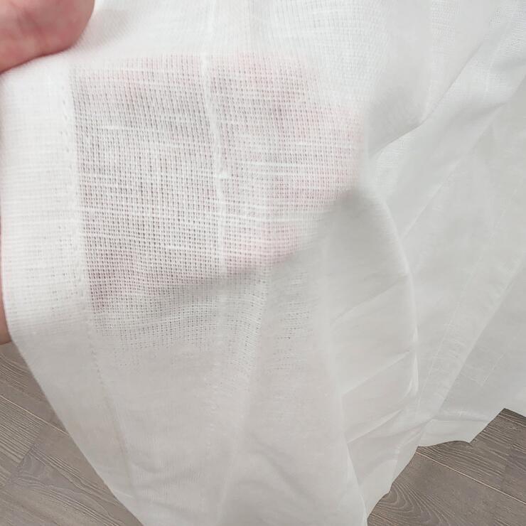 ※シミ有幅:100cm片開き(片側幅100cmが1枚)丈:224cm(ランナー穴から下)1.5倍ひだ・天井付け(全長225cm)【アウトレット】】アルル(ホワイト)★WAVESALAD：正規品通常価格9,900円