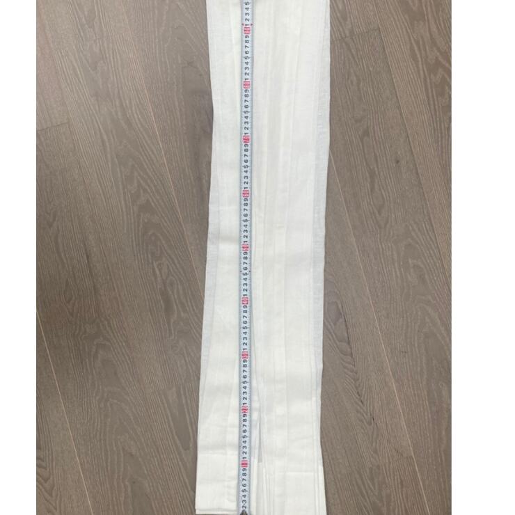 ※シミ有幅:100cm片開き(片側幅100cmが1枚)丈:224cm(ランナー穴から下)1.5倍ひだ・天井付け(全長225cm)【アウトレット】】アルル(ホワイト)★WAVESALAD：正規品通常価格9,900円